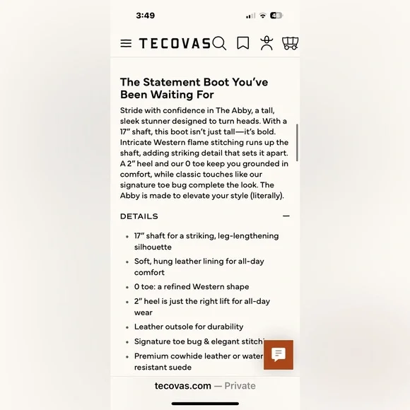 Tecovas The Abby in Midnight - Picture 6 of 9